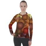 Flower Flora Decoration Pattern Drawing Floral Women s Pique Long Sleeve Tee