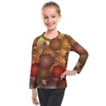 Flower Flora Decoration Pattern Drawing Floral Kids  Long Mesh Tee