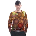 Flower Flora Decoration Pattern Drawing Floral Men s Long Sleeve Raglan Tee