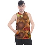 Flower Flora Decoration Pattern Drawing Floral Men s Sleeveless Hoodie