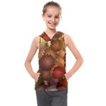 Flower Flora Decoration Pattern Drawing Floral Kids  Sleeveless Hoodie