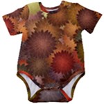 Flower Flora Decoration Pattern Drawing Floral Baby Short Sleeve Bodysuit