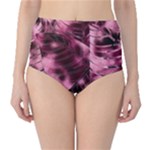 Flower Flora Decoration Pattern Drawing Leaves Classic High-Waist Bikini Bottoms