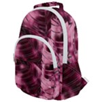 Flower Flora Decoration Pattern Drawing Leaves Rounded Multi Pocket Backpack