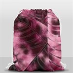 Flower Flora Decoration Pattern Drawing Leaves Drawstring Bag (Small)