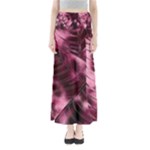 Flower Flora Decoration Pattern Drawing Leaves Full Length Maxi Skirt