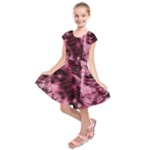 Flower Flora Decoration Pattern Drawing Leaves Kids  Short Sleeve Dress