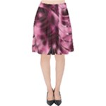 Flower Flora Decoration Pattern Drawing Leaves Velvet High Waist Skirt