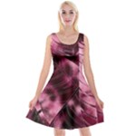 Flower Flora Decoration Pattern Drawing Leaves Reversible Velvet Sleeveless Dress