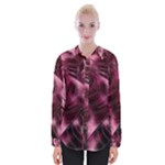 Flower Flora Decoration Pattern Drawing Leaves Womens Long Sleeve Shirt