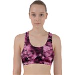 Flower Flora Decoration Pattern Drawing Leaves Back Weave Sports Bra