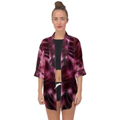Open Front Chiffon Kimono 