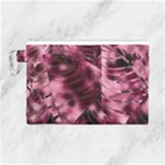 Flower Flora Decoration Pattern Drawing Leaves Canvas Cosmetic Bag (Large)