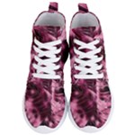 Flower Flora Decoration Pattern Drawing Leaves Women s Lightweight High Top Sneakers