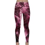 Flower Flora Decoration Pattern Drawing Leaves Lightweight Velour Classic Yoga Leggings