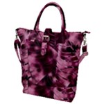 Flower Flora Decoration Pattern Drawing Leaves Buckle Top Tote Bag