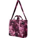 Flower Flora Decoration Pattern Drawing Leaves Square Shoulder Tote Bag