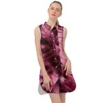 Flower Flora Decoration Pattern Drawing Leaves Sleeveless Shirt Dress