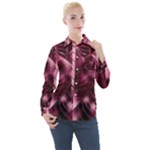 Flower Flora Decoration Pattern Drawing Leaves Women s Long Sleeve Pocket Shirt