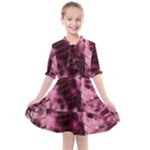 Flower Flora Decoration Pattern Drawing Leaves Kids  All Frills Chiffon Dress