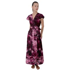 Flutter Sleeve Maxi Dress 