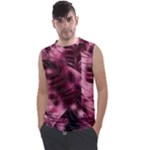 Flower Flora Decoration Pattern Drawing Leaves Men s Regular Tank Top