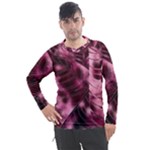 Flower Flora Decoration Pattern Drawing Leaves Men s Pique Long Sleeve Tee