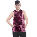 Flower Flora Decoration Pattern Drawing Leaves Men s Sleeveless Hoodie