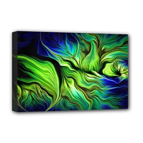 Fractal Art Pattern Abstract Fantasy Digital Deluxe Canvas 18  x 12  (Stretched) from ArtsNow.com