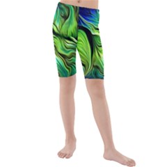 Kids  Mid Length Swim Shorts 