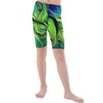 Fractal Art Pattern Abstract Fantasy Digital Kids  Mid Length Swim Shorts