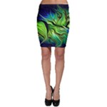 Fractal Art Pattern Abstract Fantasy Digital Bodycon Skirt