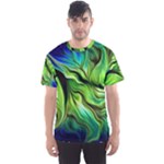 Fractal Art Pattern Abstract Fantasy Digital Men s Sport Mesh Tee