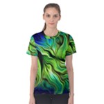 Fractal Art Pattern Abstract Fantasy Digital Women s Cotton Tee