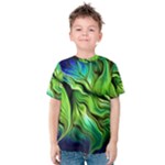 Fractal Art Pattern Abstract Fantasy Digital Kids  Cotton Tee