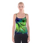 Fractal Art Pattern Abstract Fantasy Digital Spaghetti Strap Top