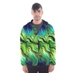 Fractal Art Pattern Abstract Fantasy Digital Men s Hooded Windbreaker