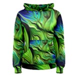 Fractal Art Pattern Abstract Fantasy Digital Women s Pullover Hoodie