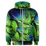 Fractal Art Pattern Abstract Fantasy Digital Men s Zipper Hoodie