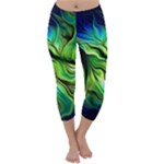 Fractal Art Pattern Abstract Fantasy Digital Capri Winter Leggings 