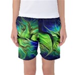 Fractal Art Pattern Abstract Fantasy Digital Women s Basketball Shorts