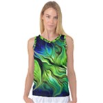 Fractal Art Pattern Abstract Fantasy Digital Women s Basketball Tank Top