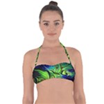 Fractal Art Pattern Abstract Fantasy Digital Halter Bandeau Bikini Top