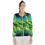 Fractal Art Pattern Abstract Fantasy Digital Women s Windbreaker