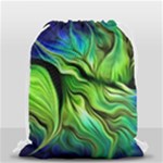 Fractal Art Pattern Abstract Fantasy Digital Drawstring Bag (Small)