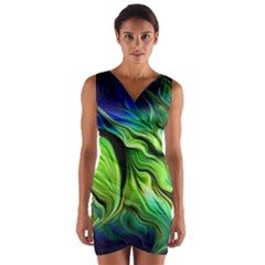 Wrap Front Bodycon Dress 