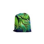 Fractal Art Pattern Abstract Fantasy Digital Drawstring Pouch (XS)