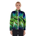 Fractal Art Pattern Abstract Fantasy Digital Women s Bomber Jacket