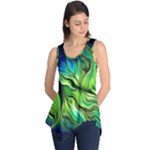 Fractal Art Pattern Abstract Fantasy Digital Sleeveless Tunic