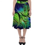 Fractal Art Pattern Abstract Fantasy Digital Classic Midi Skirt